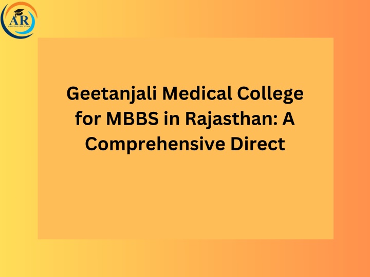 geetanjali medical college for mbbs in rajasthan