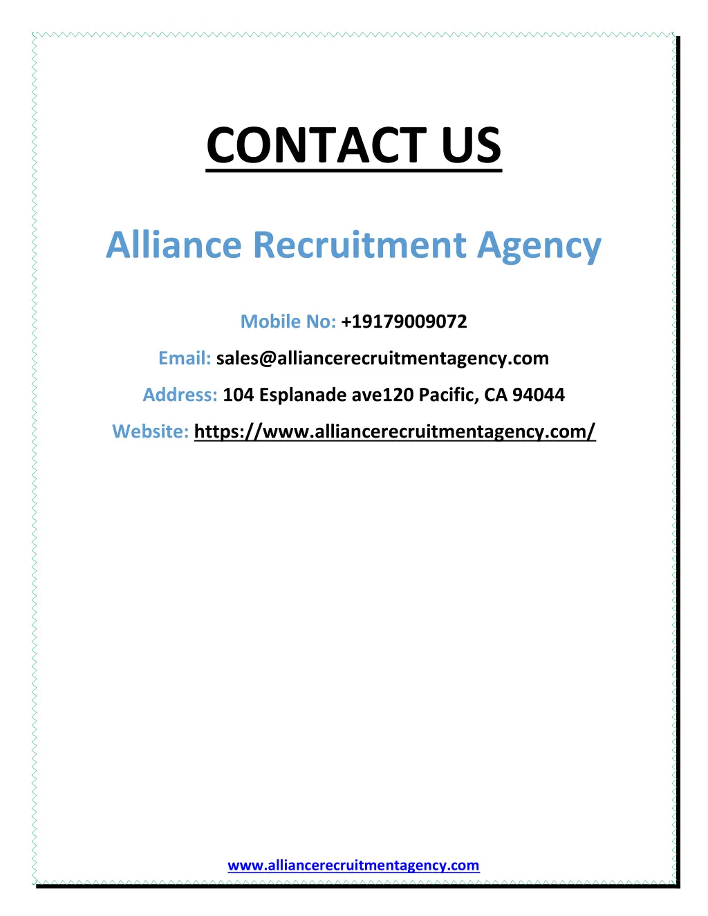 contact us