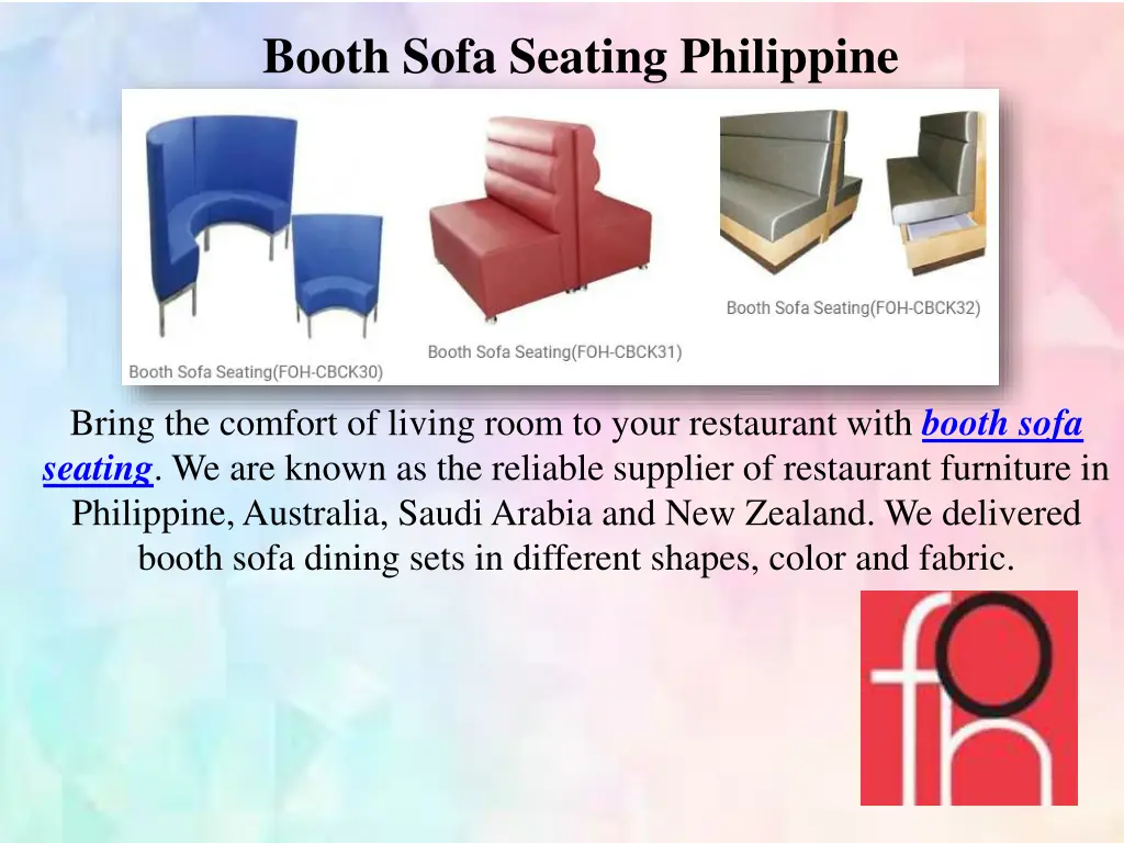 booth sofa seating philippine