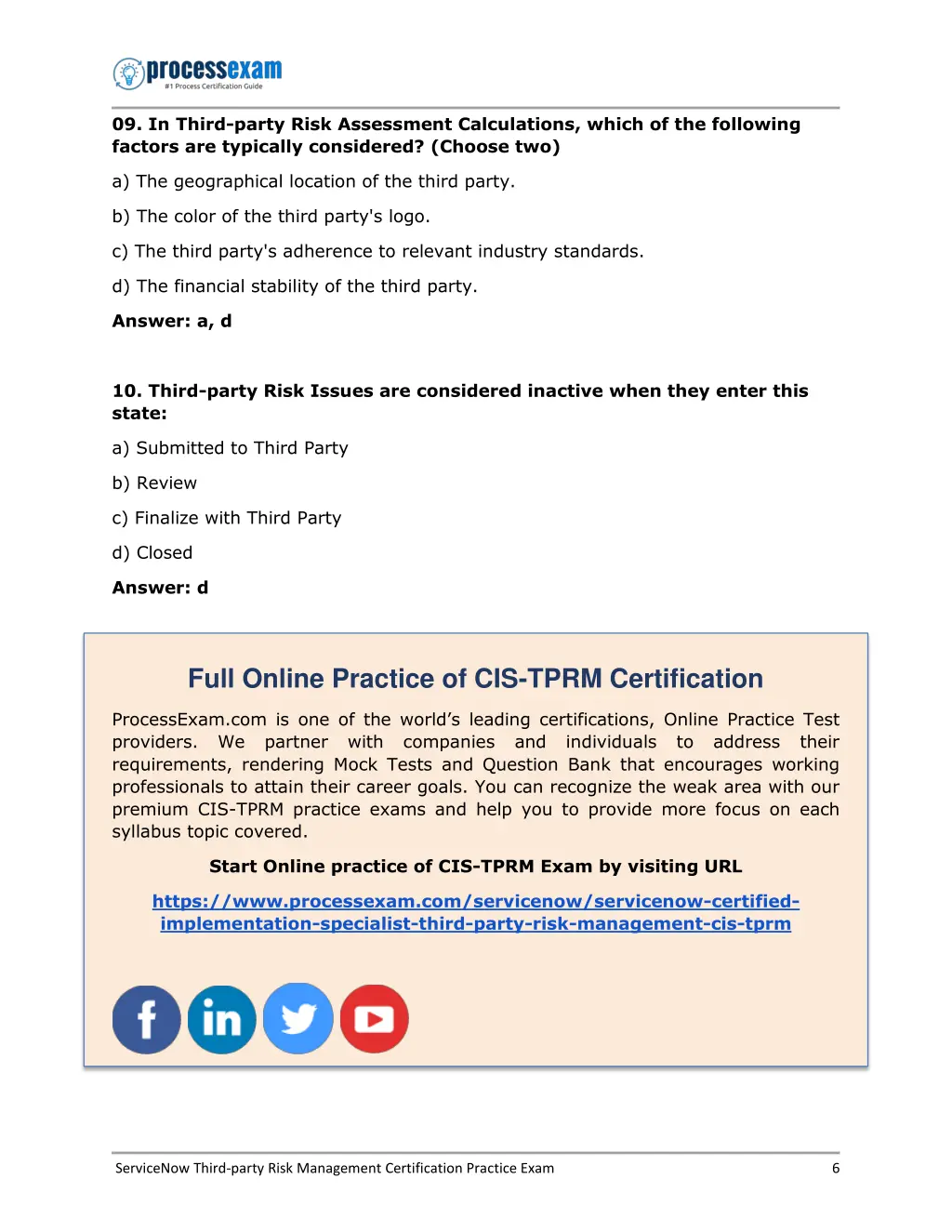 09 in third party risk assessment calculations