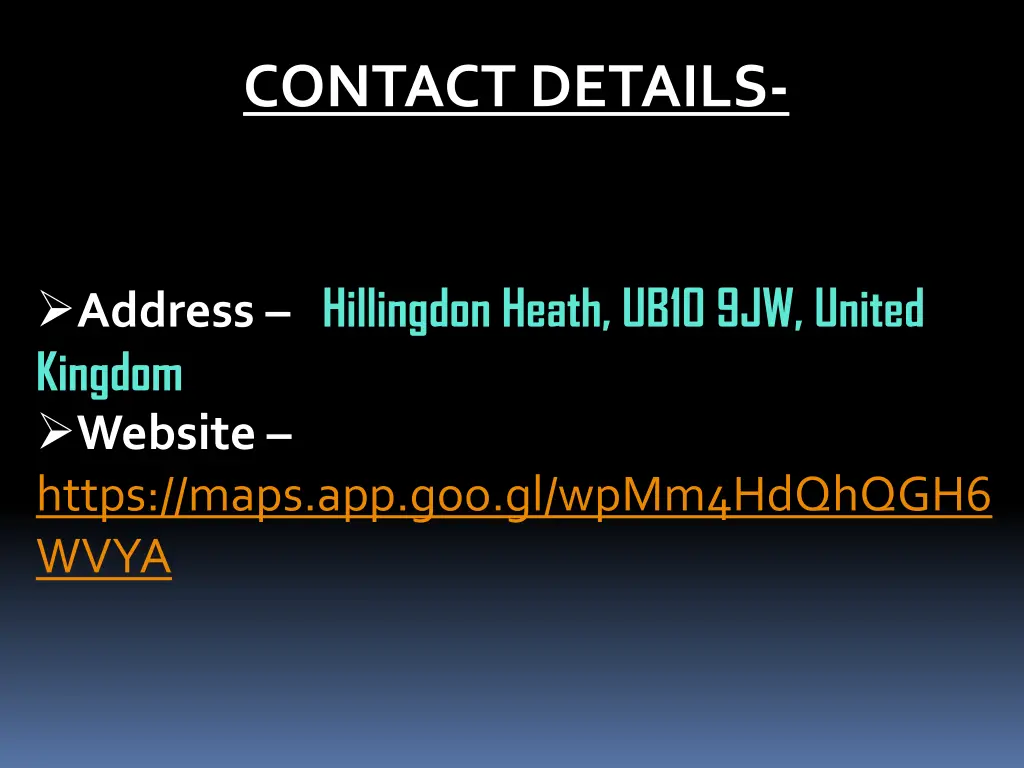 contact details