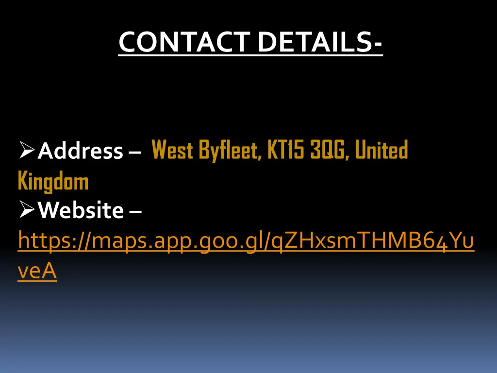 contact details