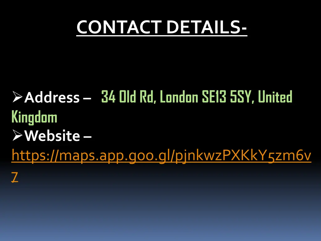 contact details