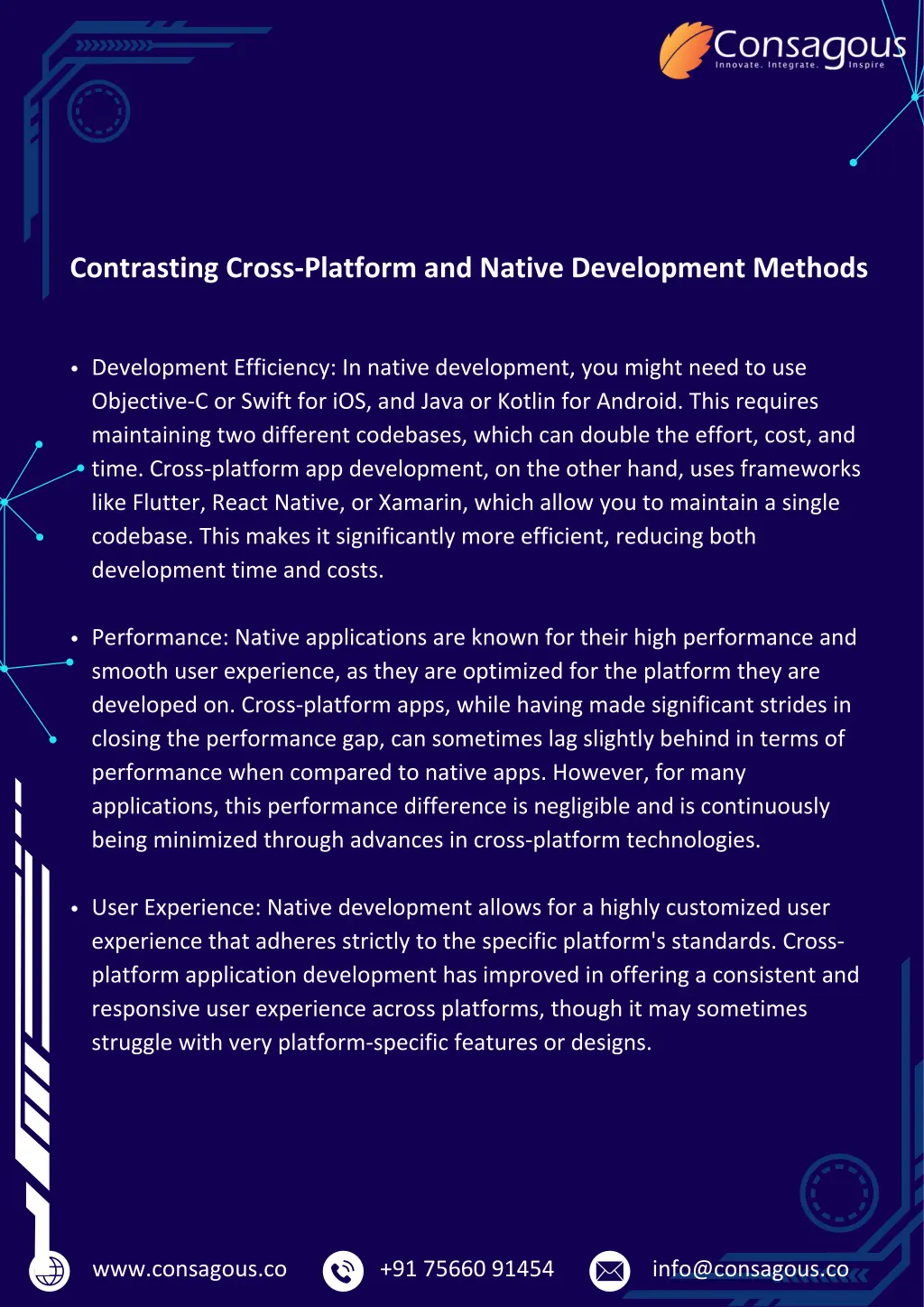 contrasting cross platform and native development