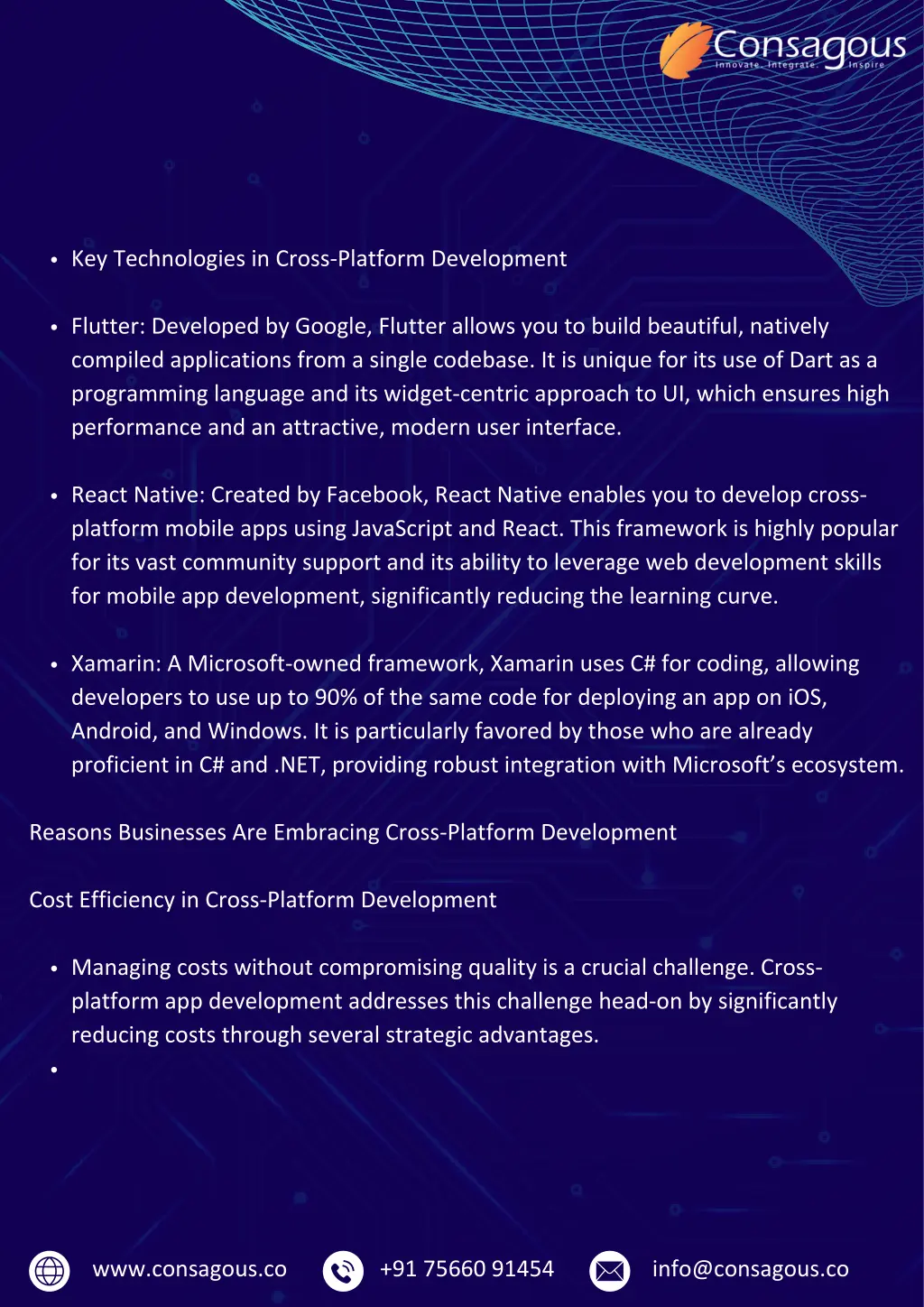 key technologies in cross platform development