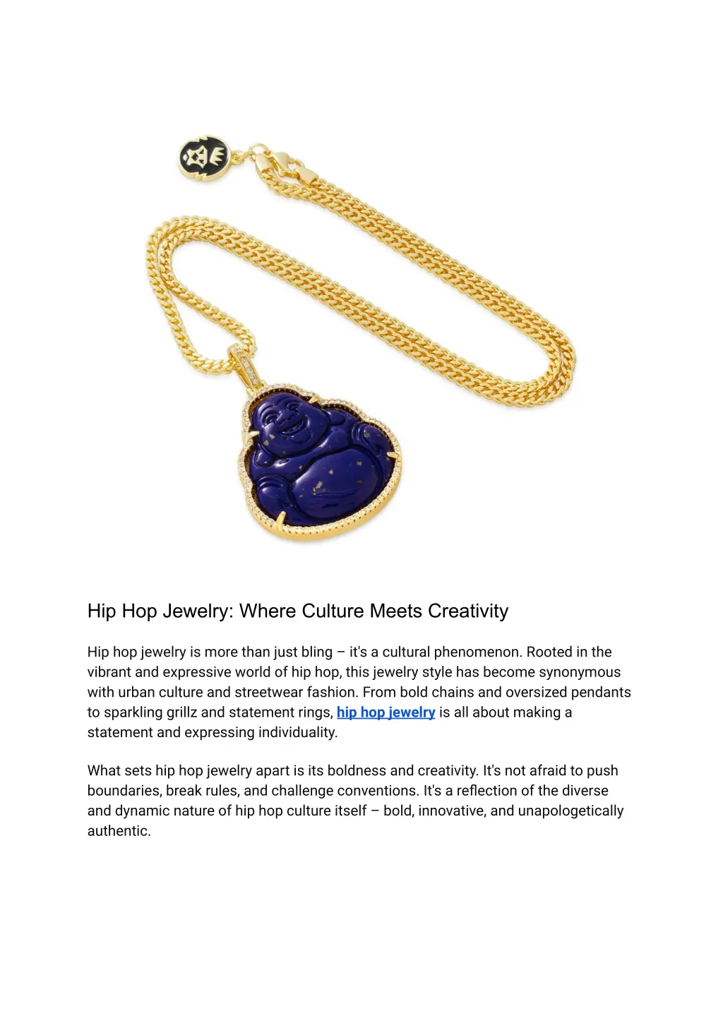 hip hop jewelry where culture meets creativity