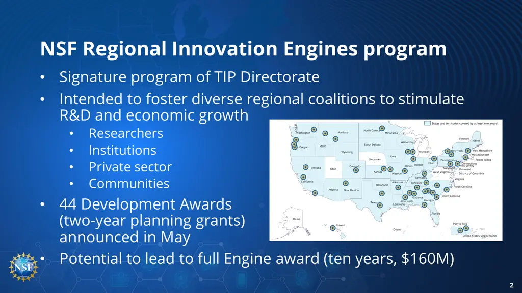 nsf regional innovation engines program signature