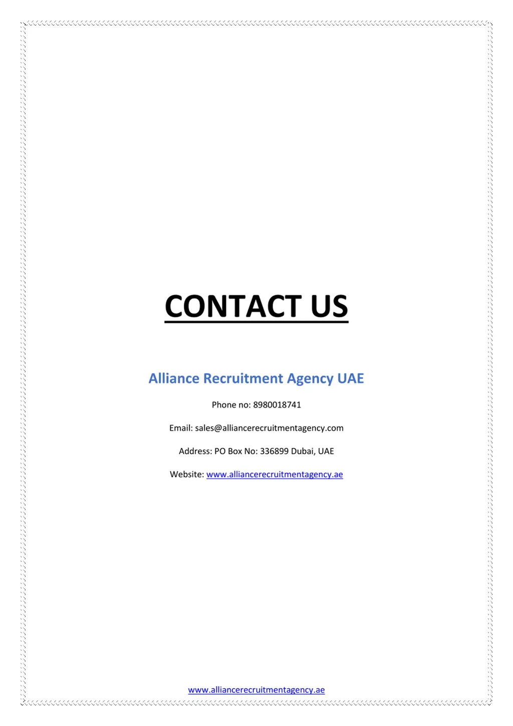 contact us