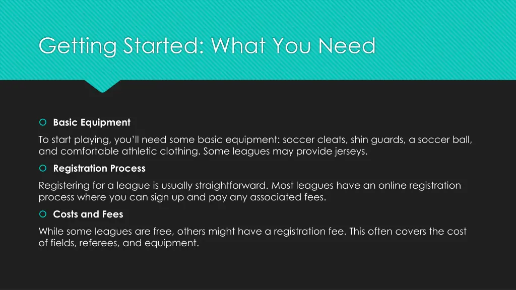 getting started what you need