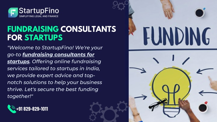 fundraising consultants for startups welcome