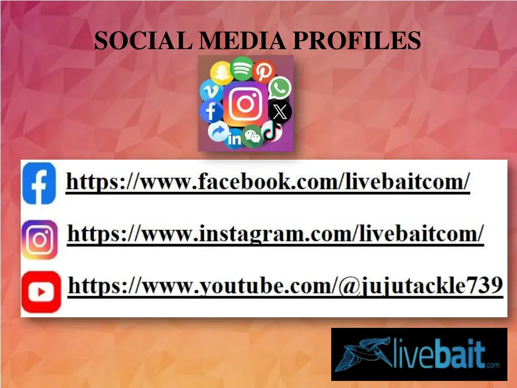 social media profiles