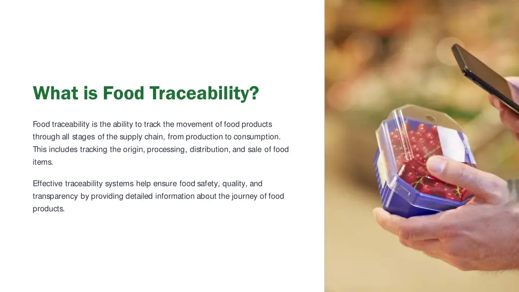 what is food traceability
