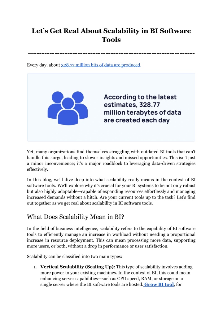 let s get real about scalability in bi software