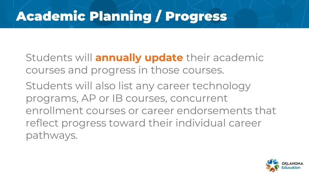 academic planning progress academic planning