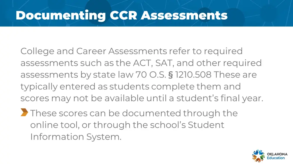 documenting ccr assessments documenting