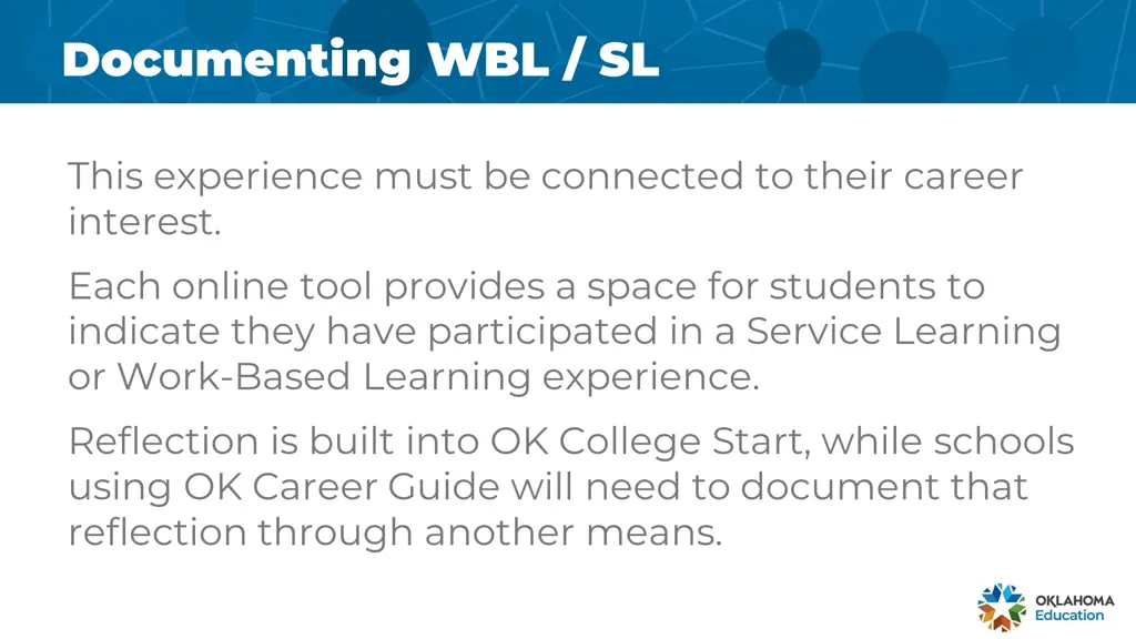 documenting wbl sl documenting wbl sl