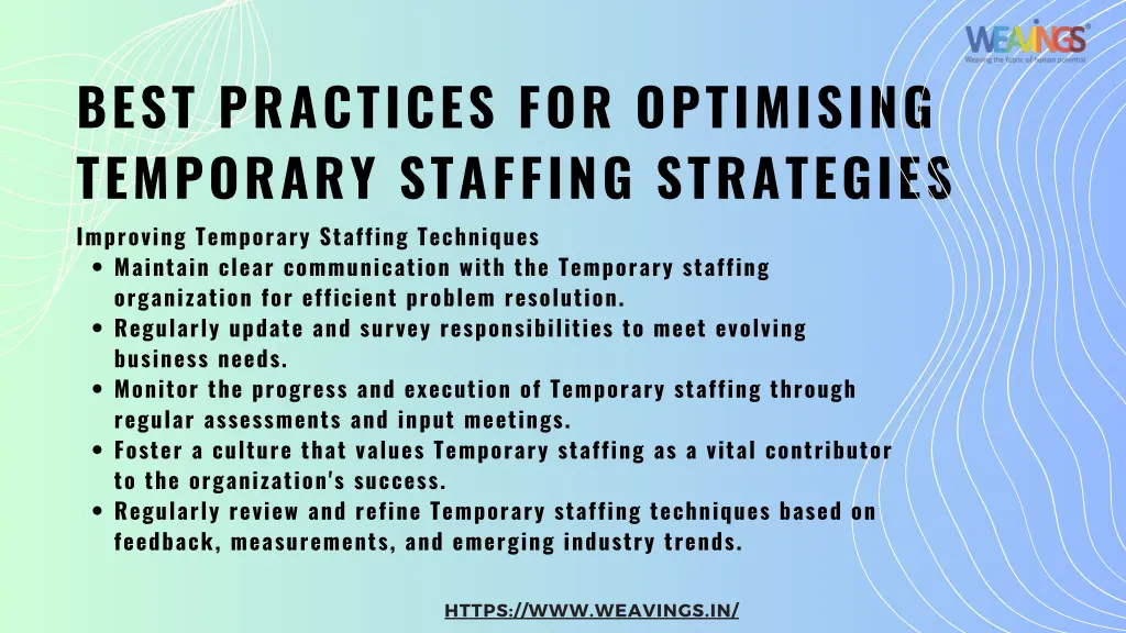 best practices for optimising temporary staffing