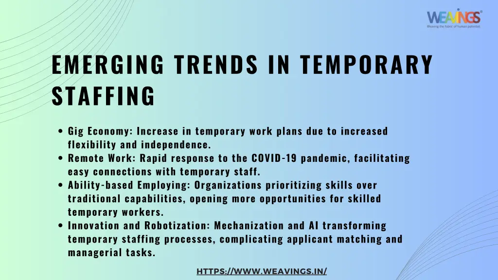 emerging trends in temporary staffing