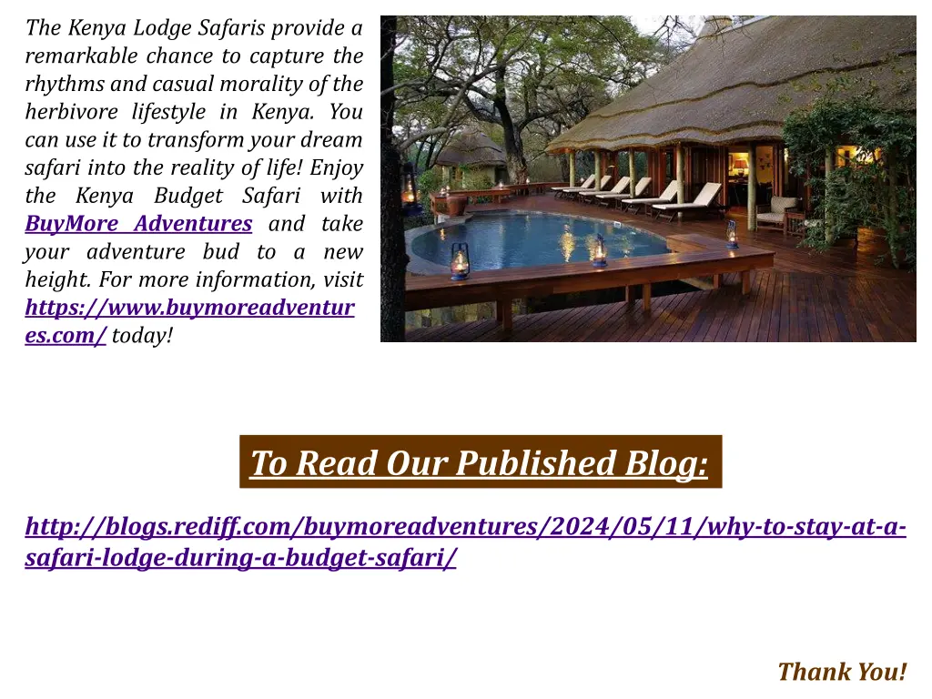 the kenya lodge safaris provide a remarkable