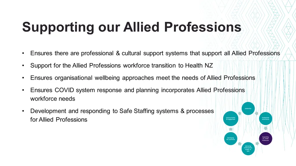 supporting our allied professions