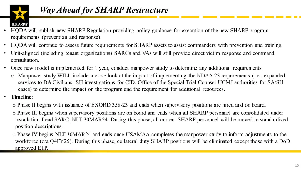 way ahead for sharp restructure