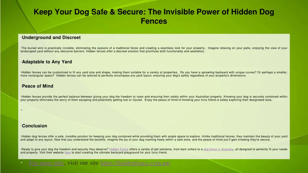 keep your dog safe secure the invisible power 1