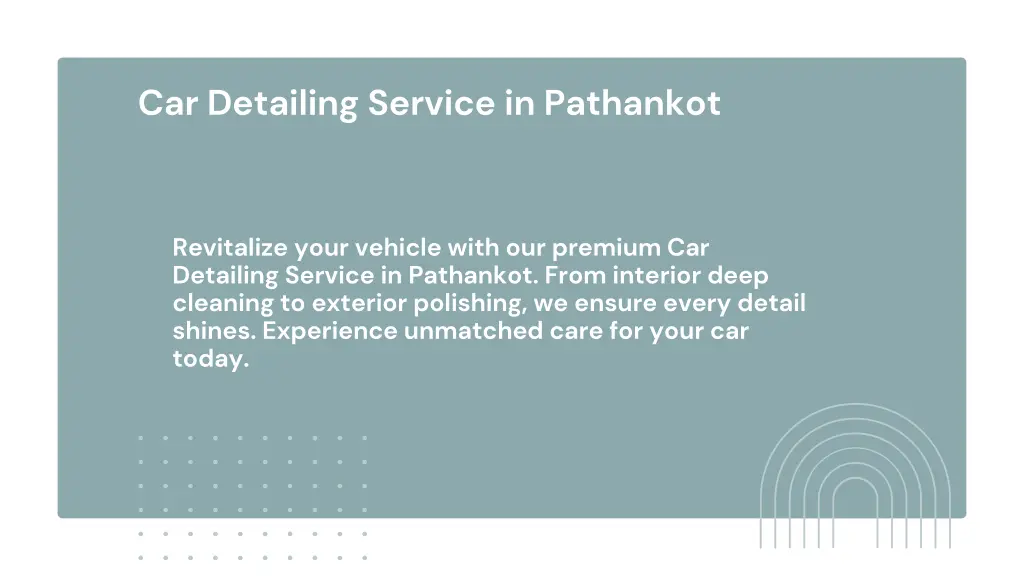 car detailing service in pathankot