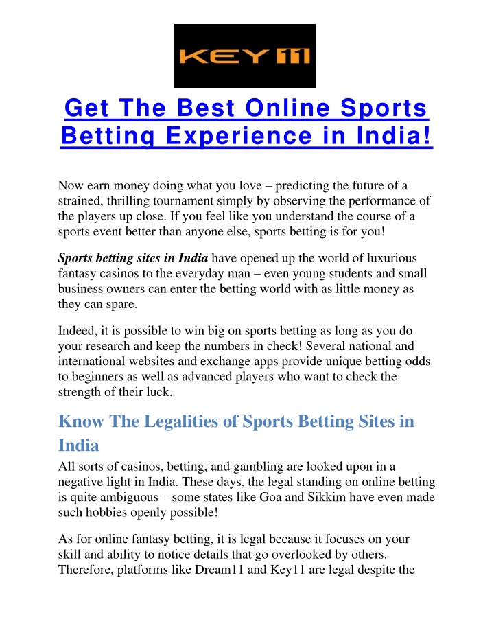 get the best online sports betting experience