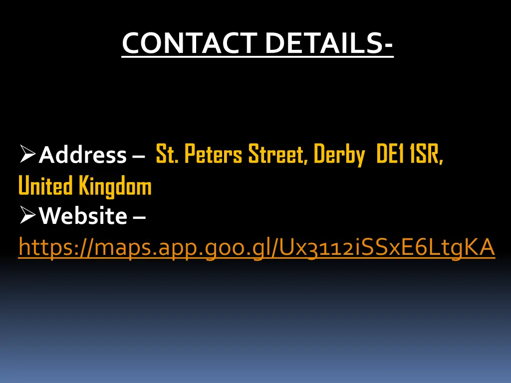 contact details