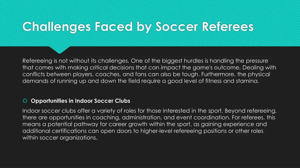 challenges faced by soccer referees