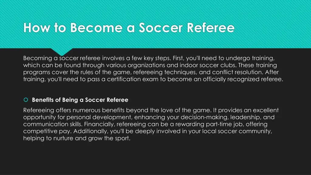 how to become a soccer referee