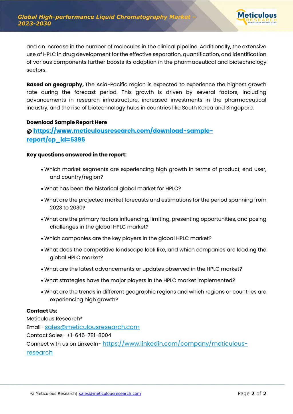 global high performance liquid chromatography 1