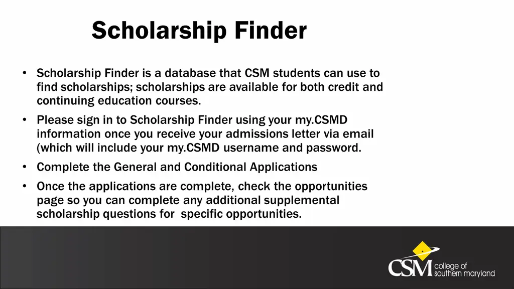 scholarship finder