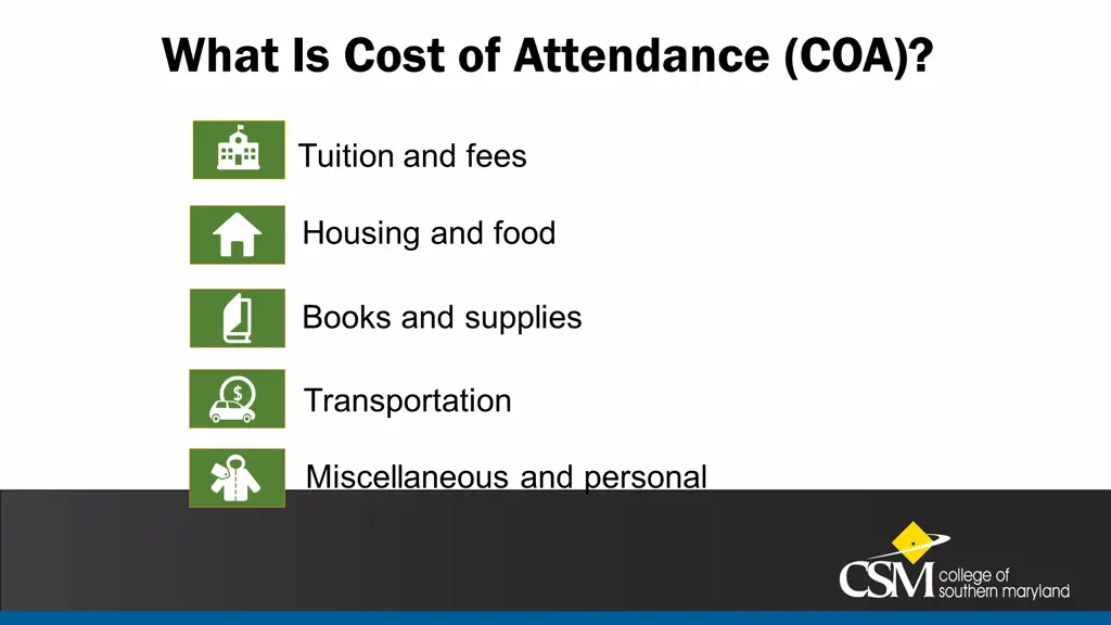 what is cost of attendance coa