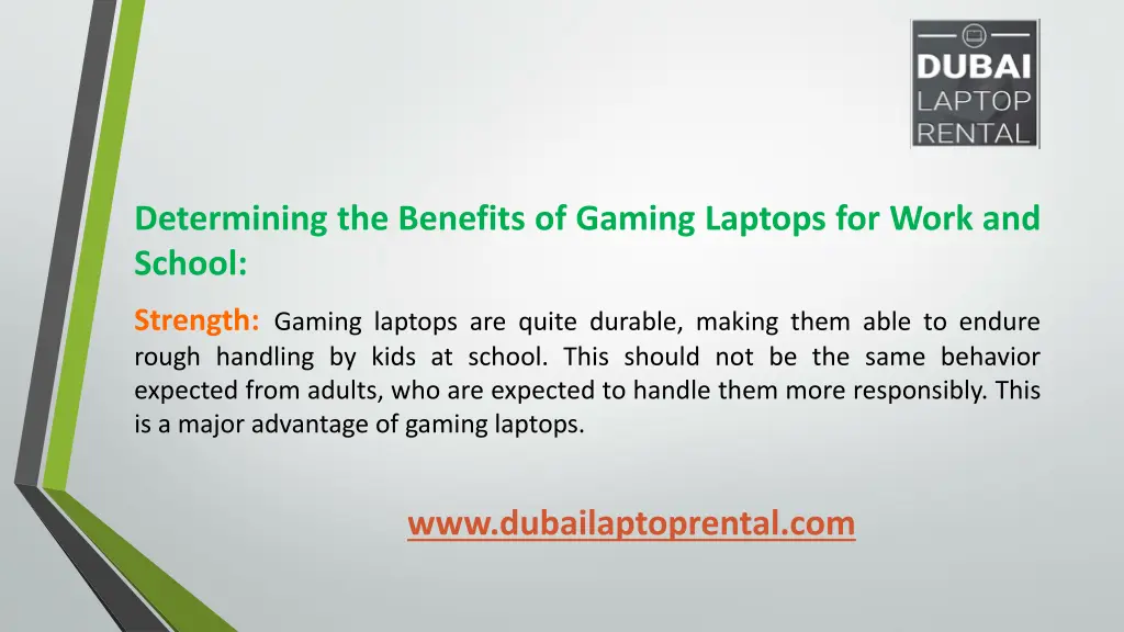 determining the benefits of gaming laptops