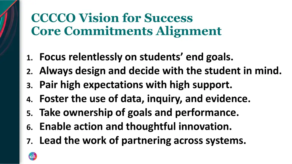 cccco vision for success core commitments