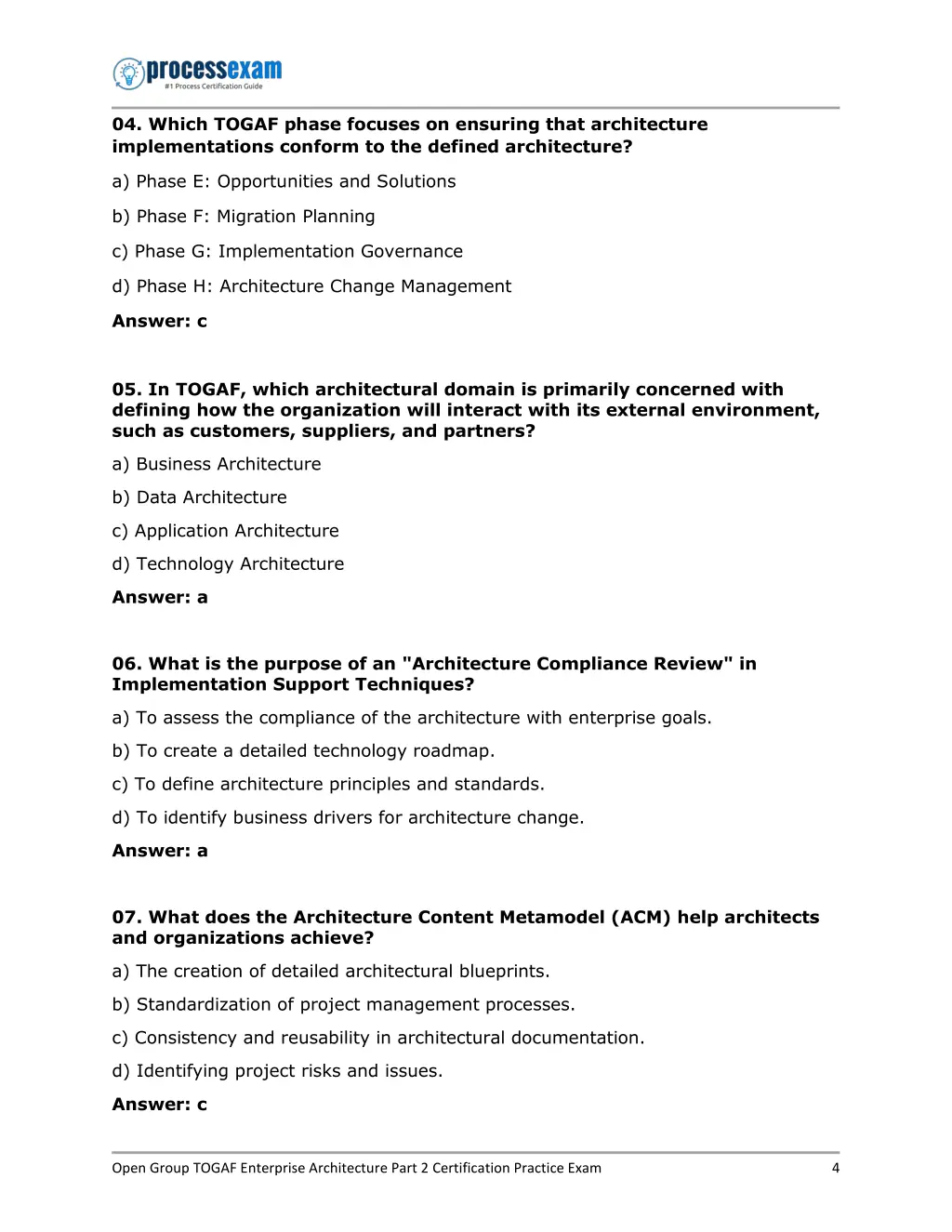 04 which togaf phase focuses on ensuring that