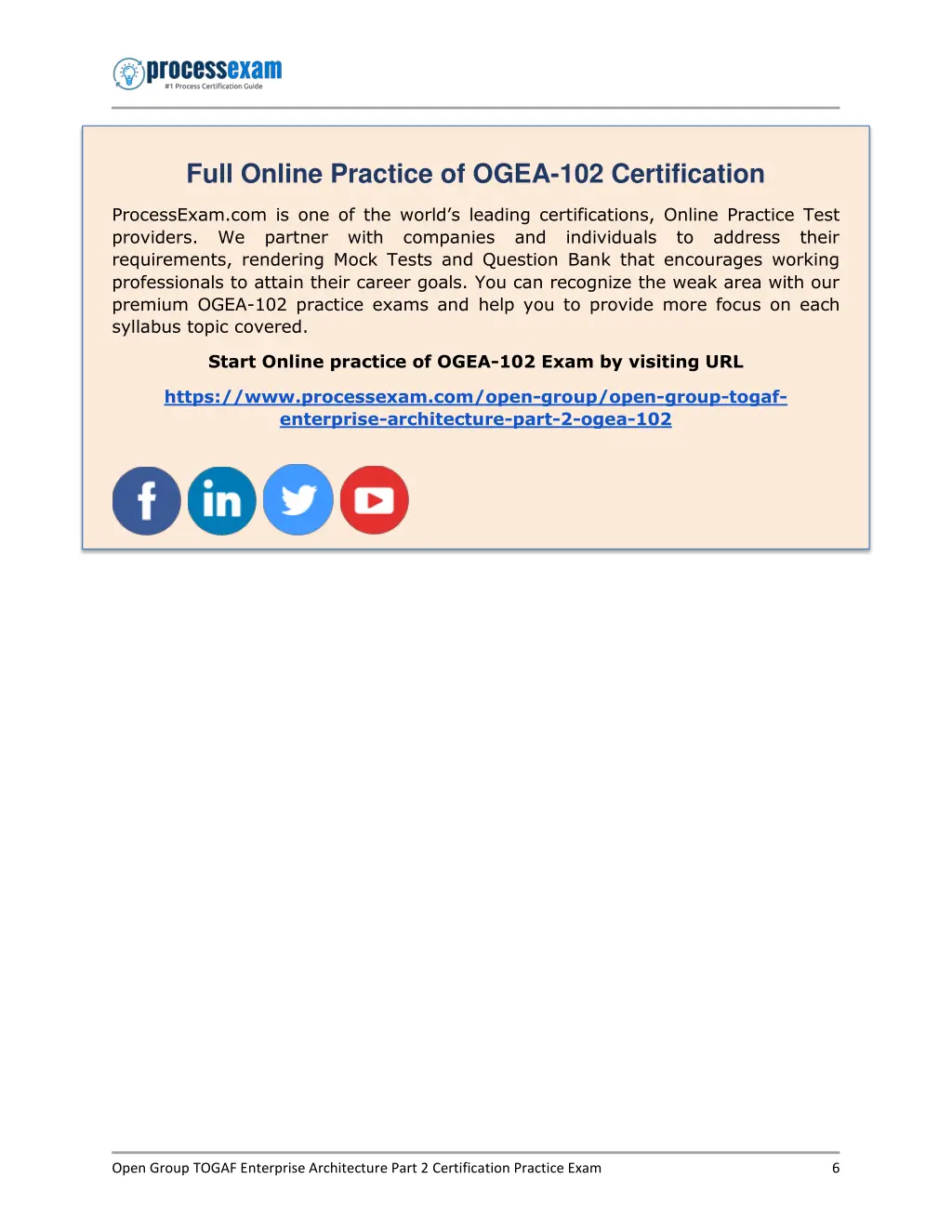 full online practice of ogea 102 certification