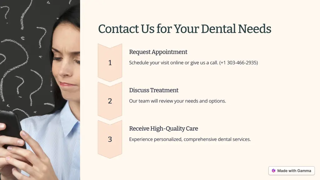 contact us for your dental needs