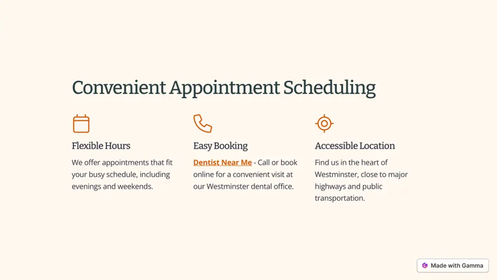 convenient appointment scheduling