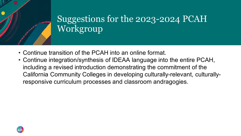 suggestions for the 2023 2024 pcah workgroup