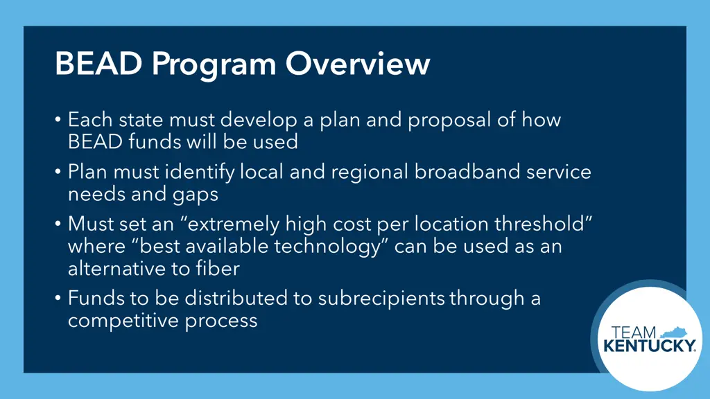 bead program overview