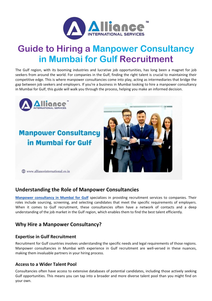 guide to hiring a manpower consultancy in mumbai