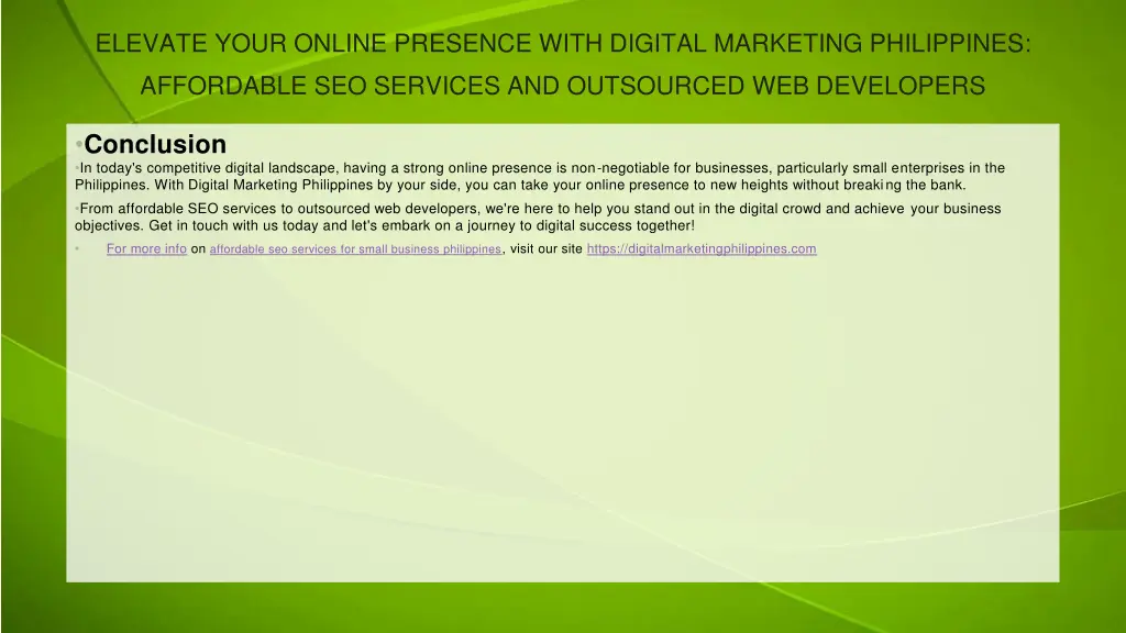 elevate your online presence with digital 1