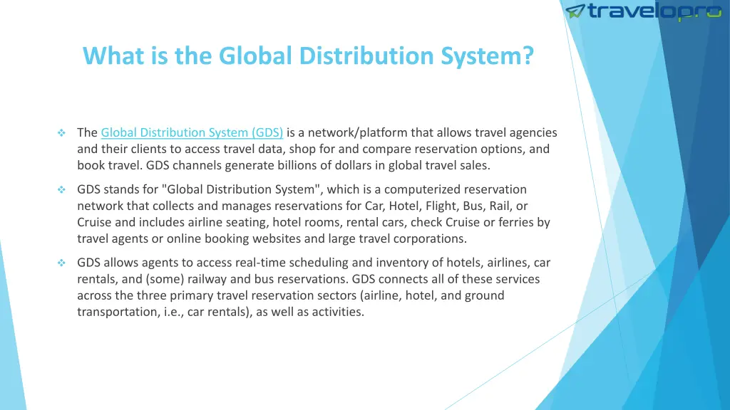 what is the global distribution system