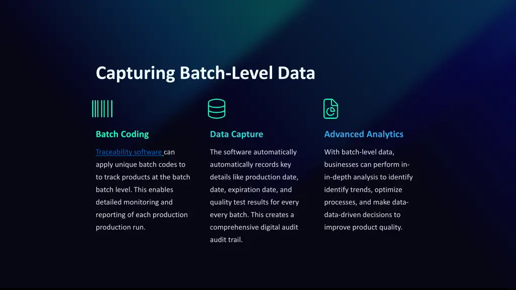 capturing batch level data