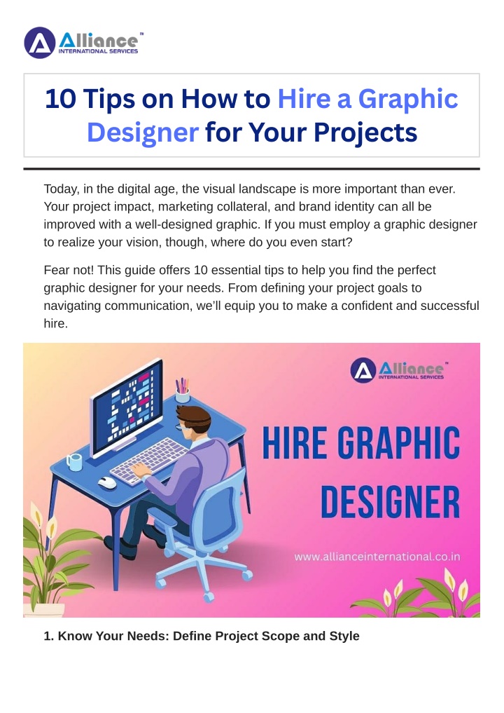 10 tips on how to hire a graphic designer