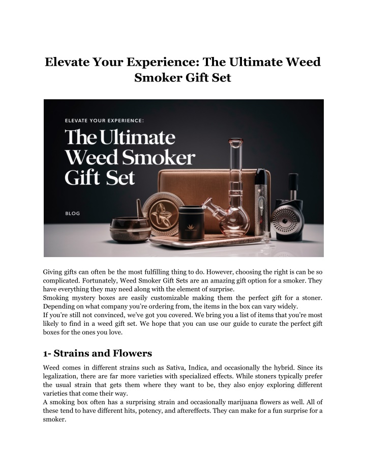 elevate your experience the ultimate weed smoker