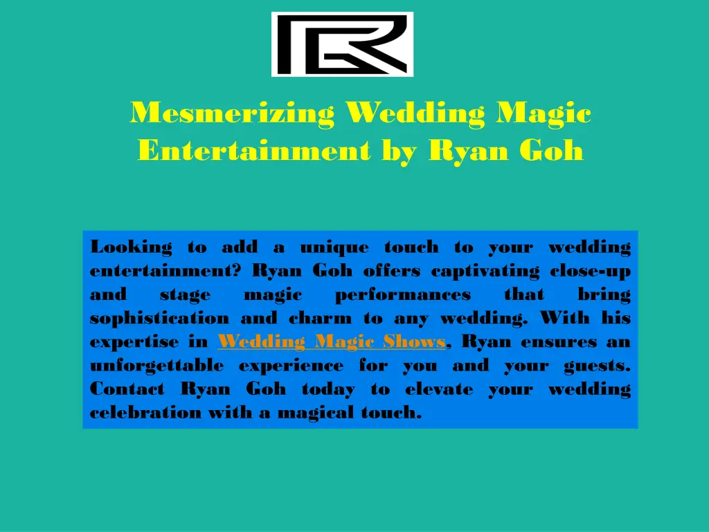 mesmerizing wedding magic entertainment by ryan 3