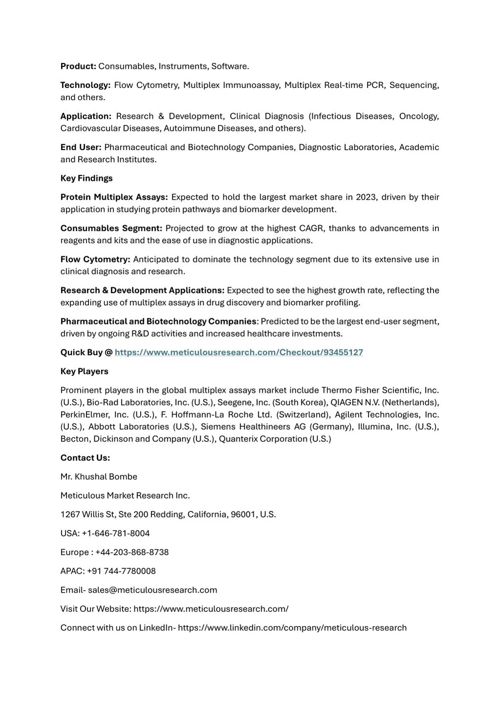 product consumables instruments software